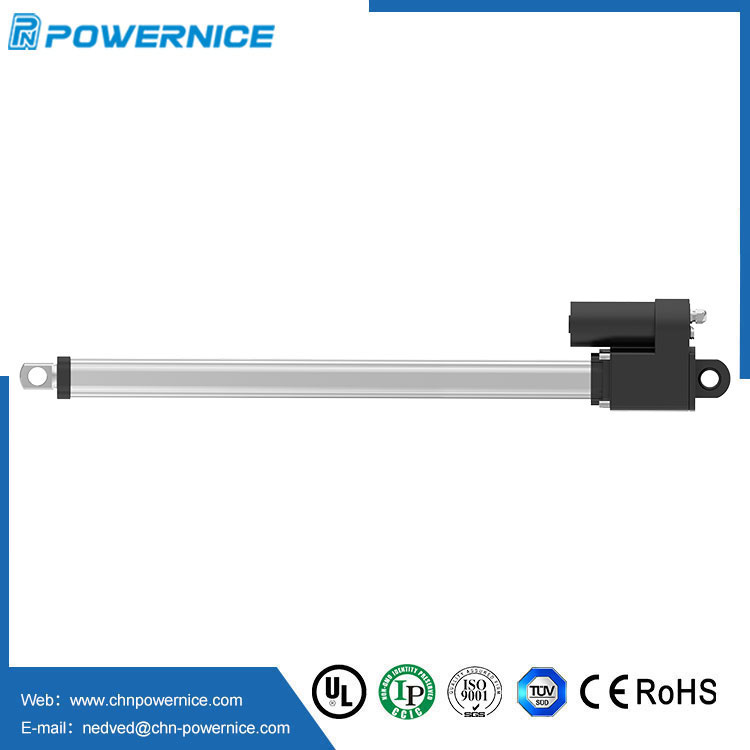 What is a real life example of a linear actuator?