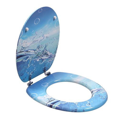 Ecorative Soft Close Printed MDF Toilet Seat