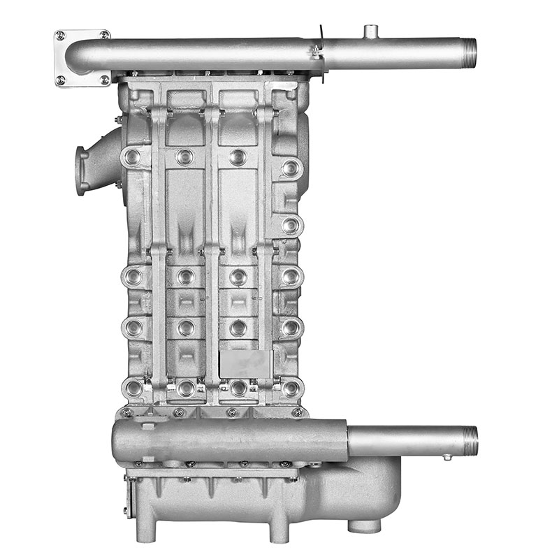 Is the 90-120kW Condensing Heat Exchanger suitable for use with specific fuels?