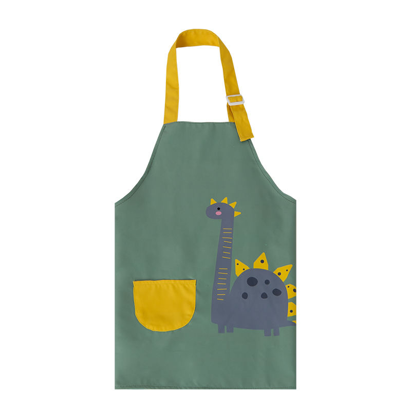 What kind of fabric is waterproof kids apron made of